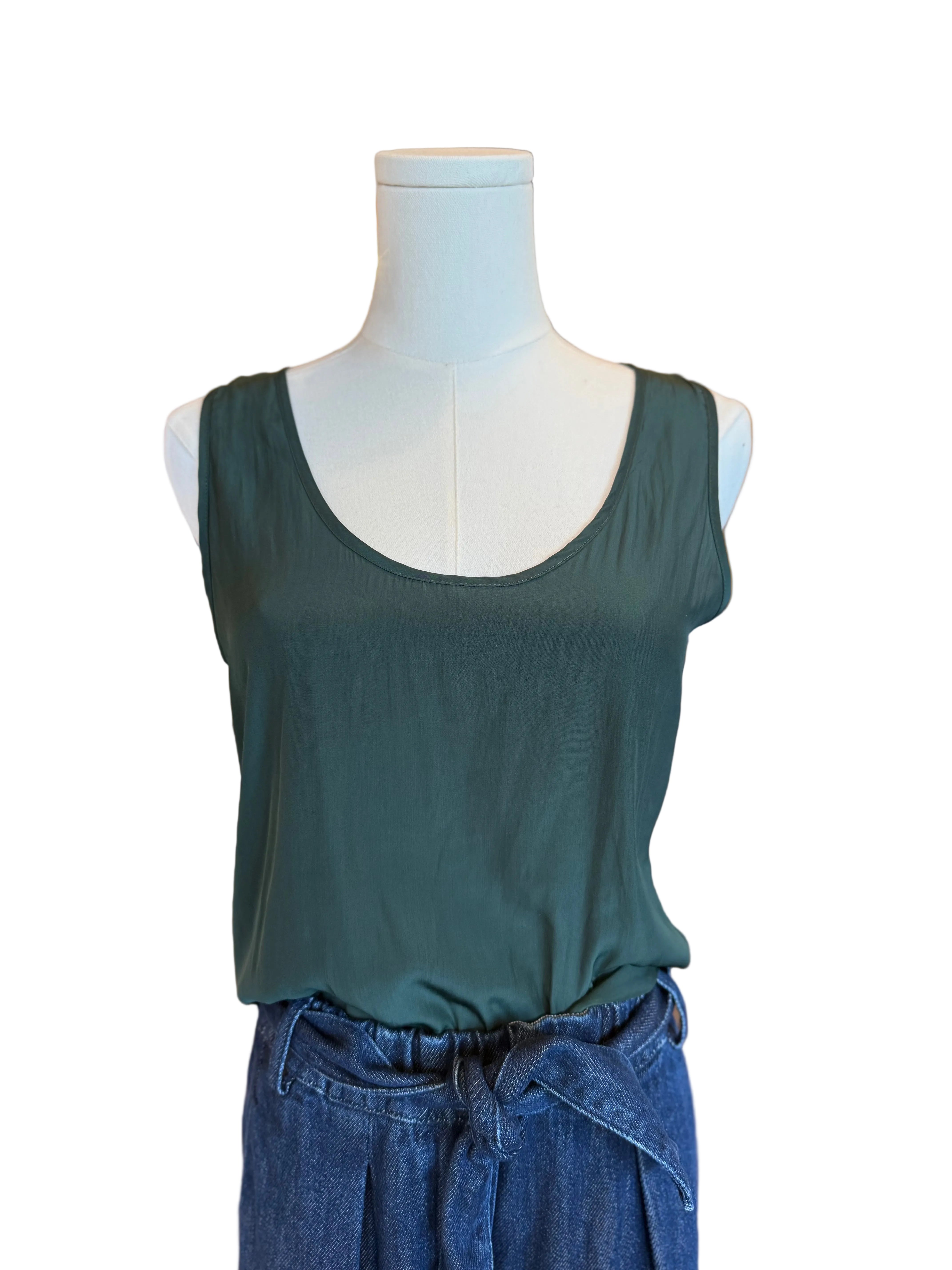 Vintage Satin Tank Top