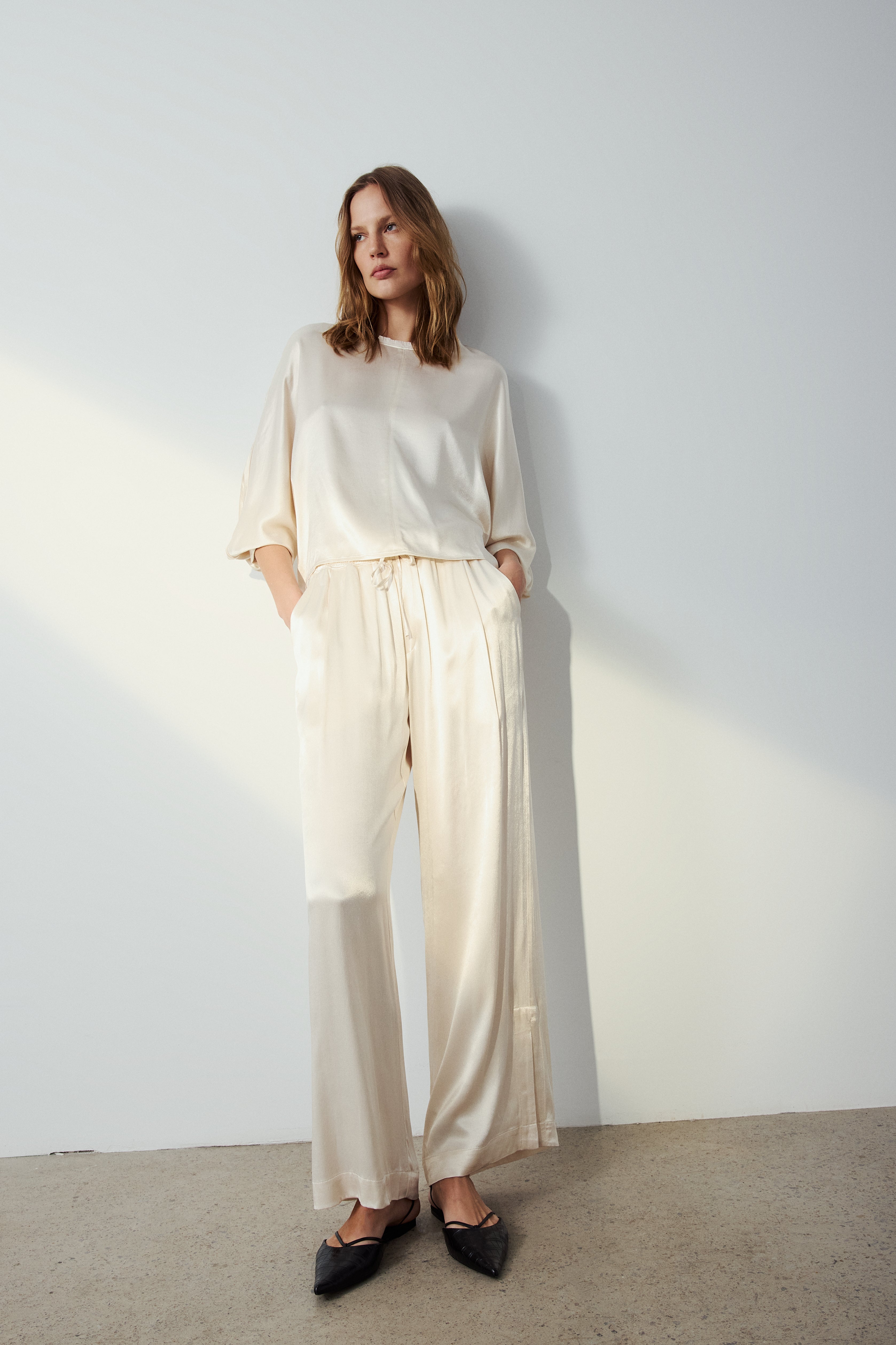 Lorene Satin Pant