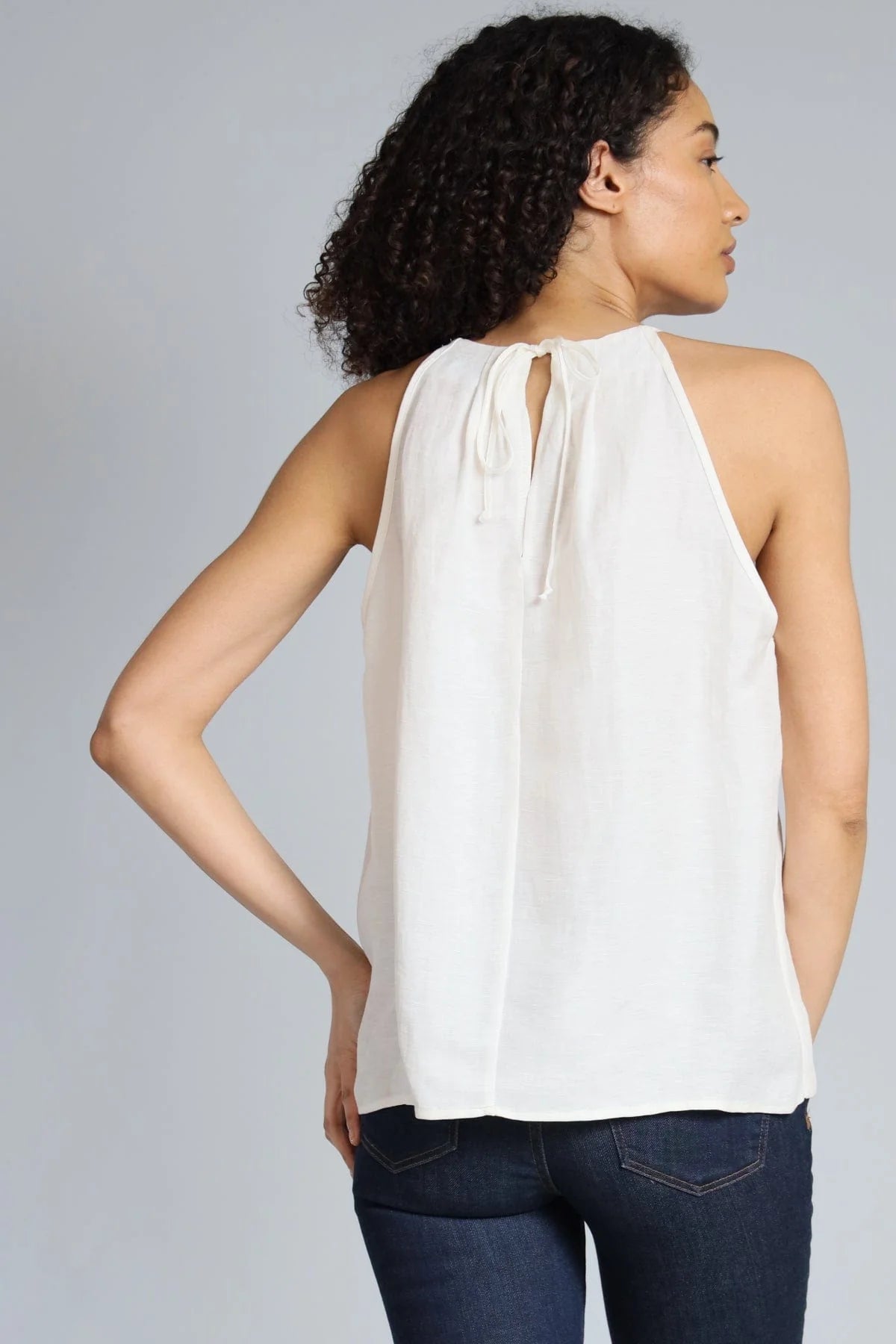 Cupro Linen Halter