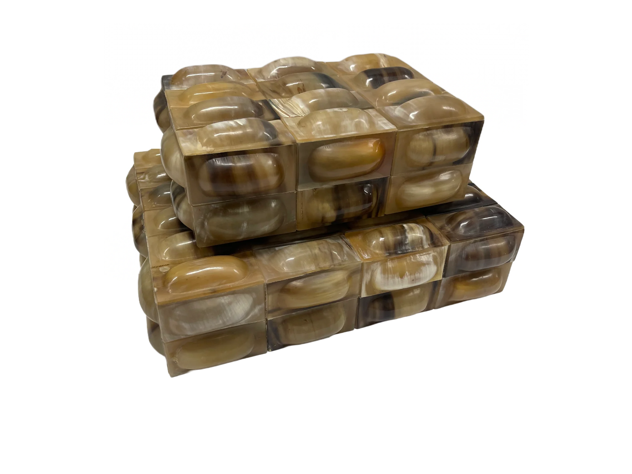Hand-Carved Horn 3D Oval Box