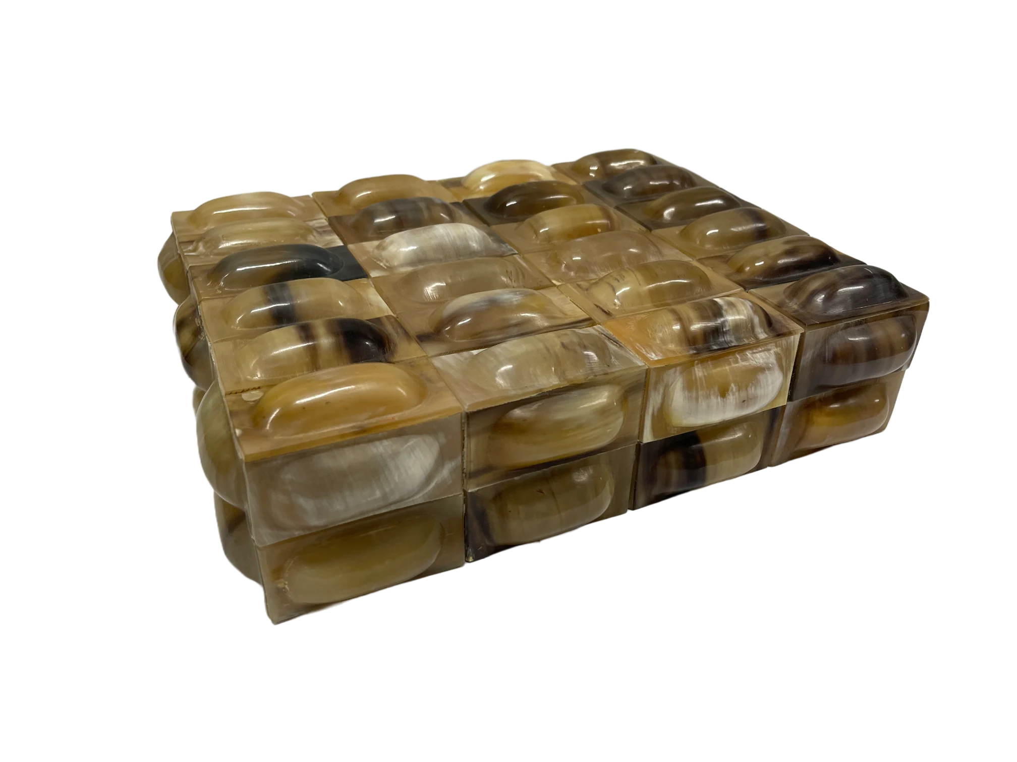Hand-Carved Horn 3D Oval Box