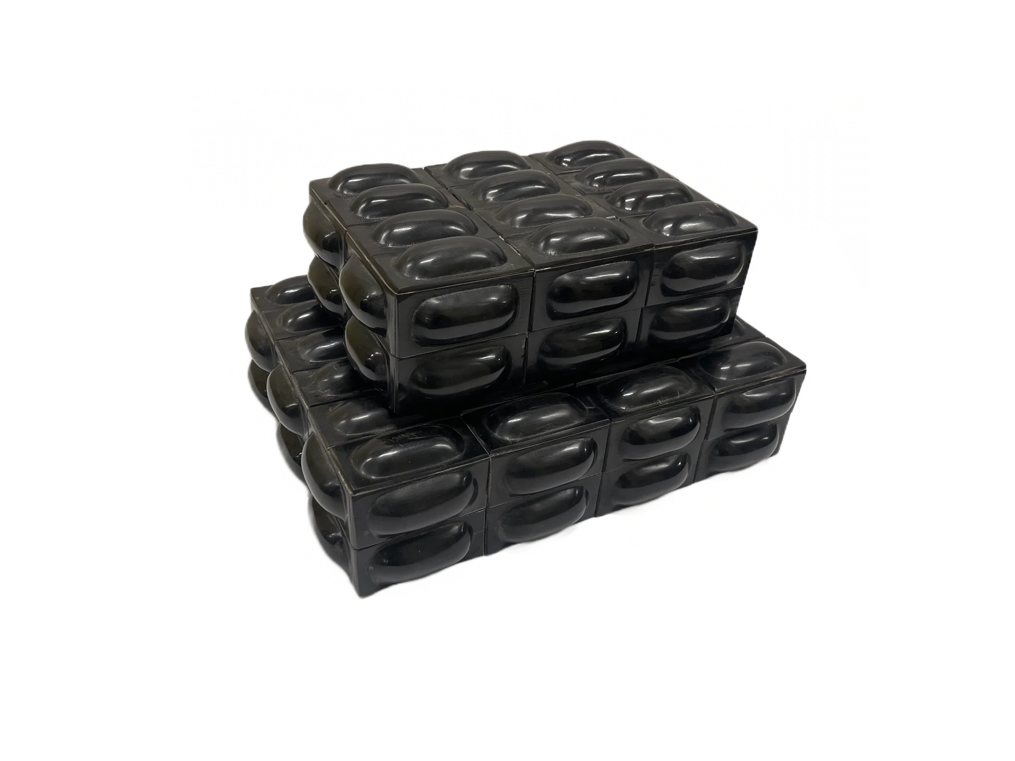 Black Buffalo Horn 3D Oval Boxes