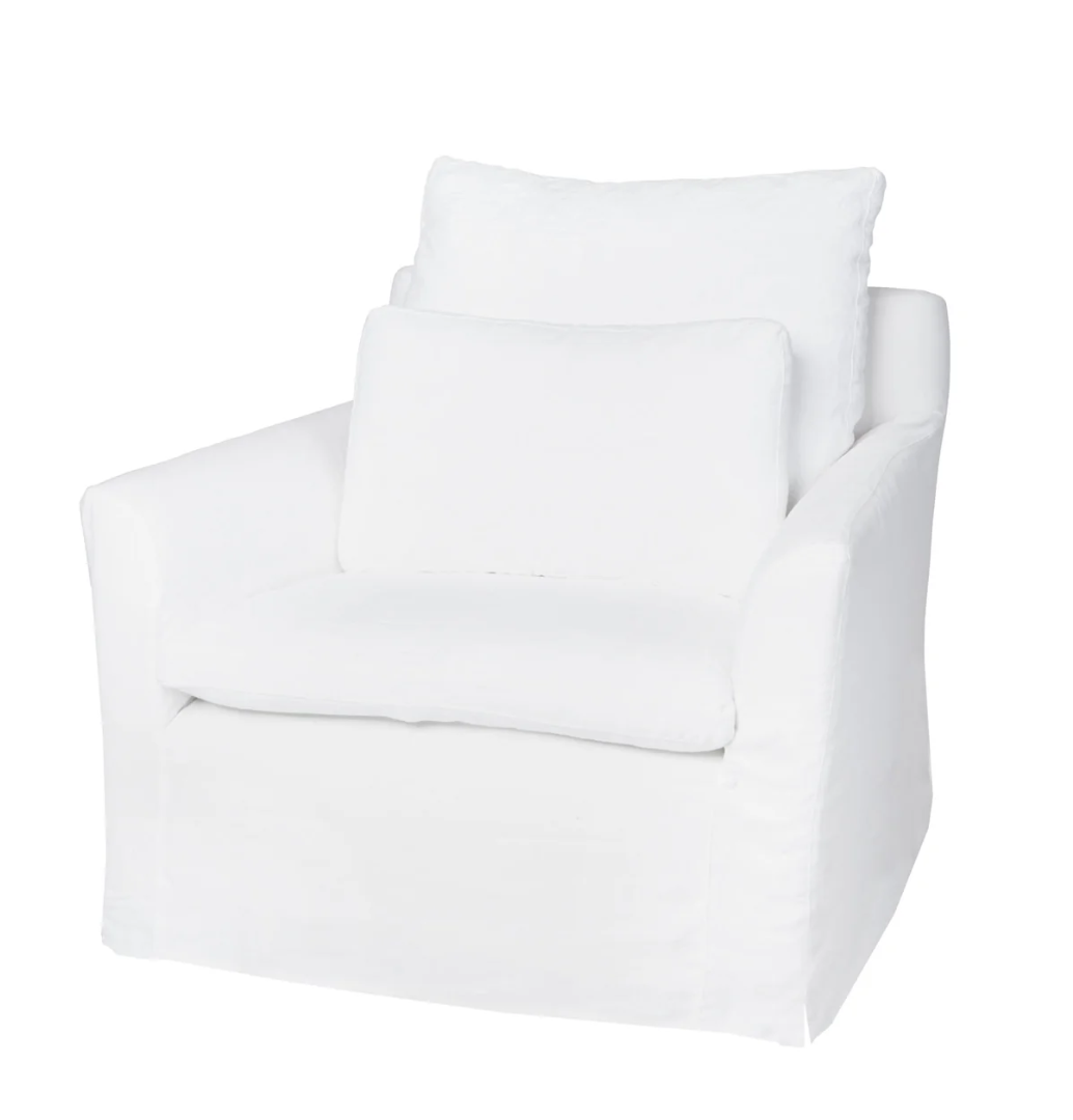 "Essentials" Donato Chair, Slipcovered, Tier 1 Fabric