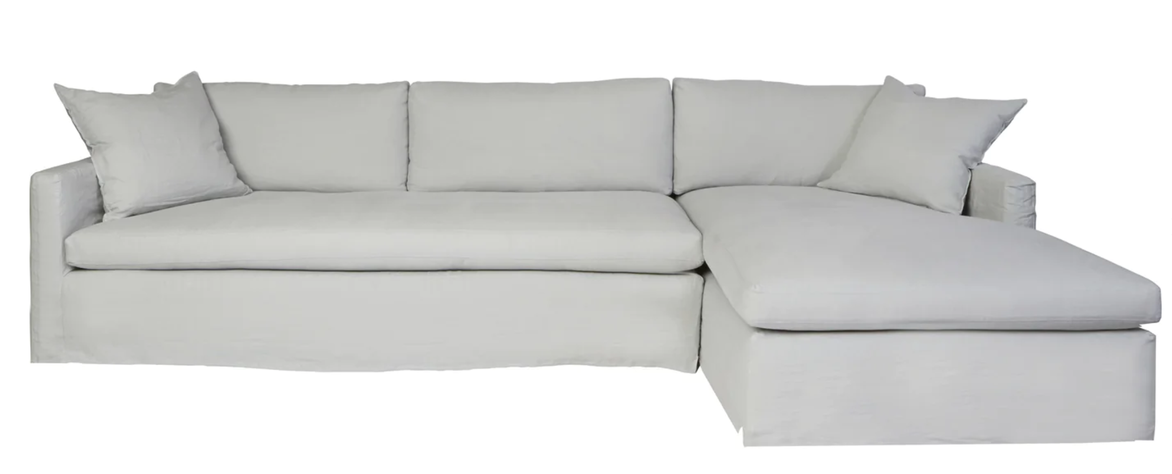 "Essentials" Louis 2pc Sectional, Tier 1 Fabric