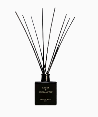 Amber & Sandalwood Black 16.9 fl oz/500 ml. Premium Reed Diffuser