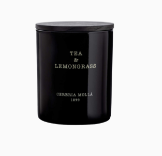 Tea and Lemongrass black 8oz candle