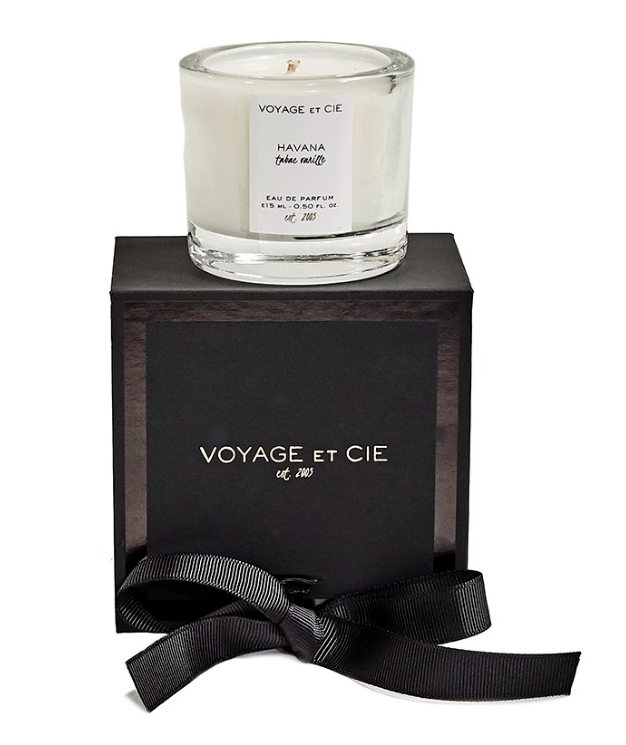 1.5" 3oz. Votive Candle in Black Box - Marrakech "Oud Tabac" Scent