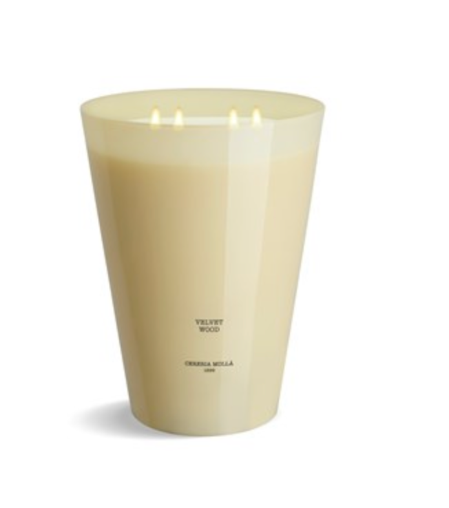 Velvet Wood Ivory 4 wick XXL  Candle