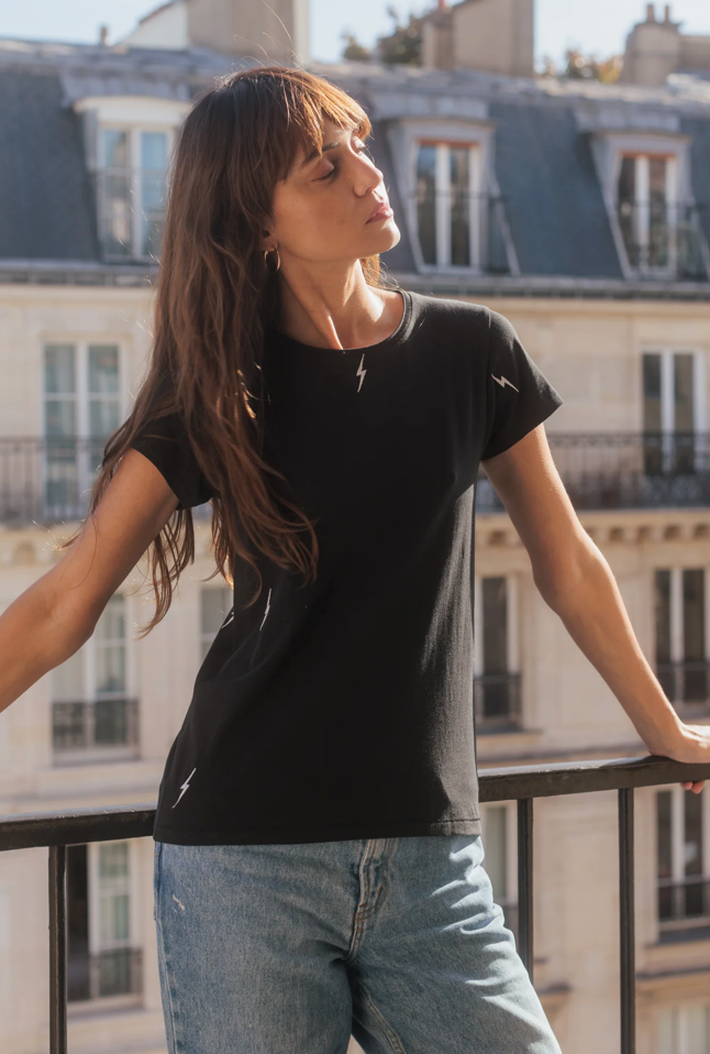 Embroidered Cotton T-Shirt