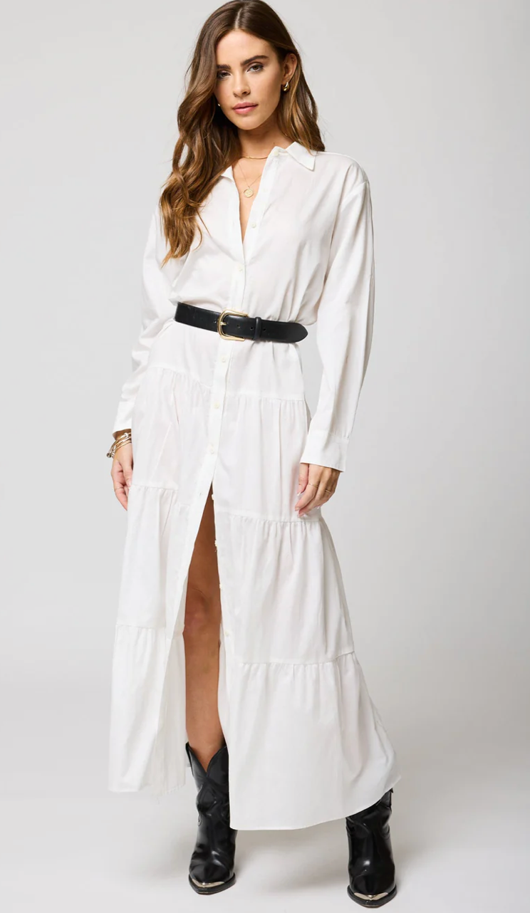 The Tiered Shirt Maxi Dress