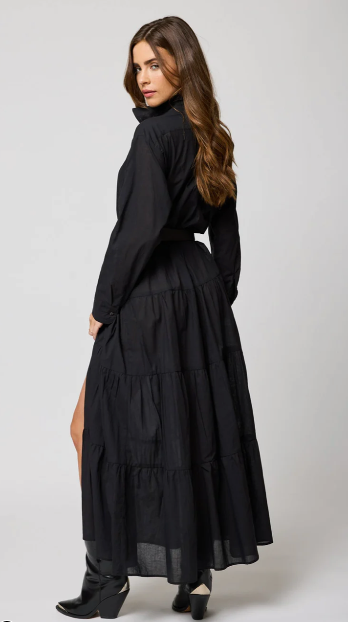 The Tiered Shirt Maxi Dress