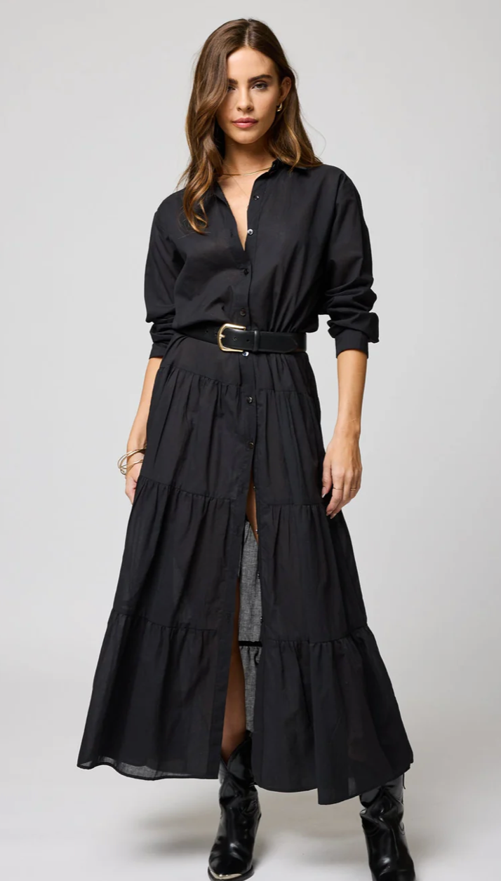 The Tiered Shirt Maxi Dress