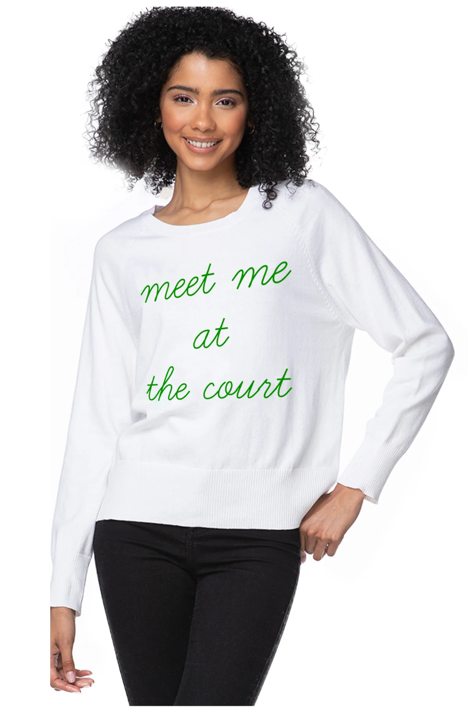 Eco Cotton Crew Sweater | meet me at the court