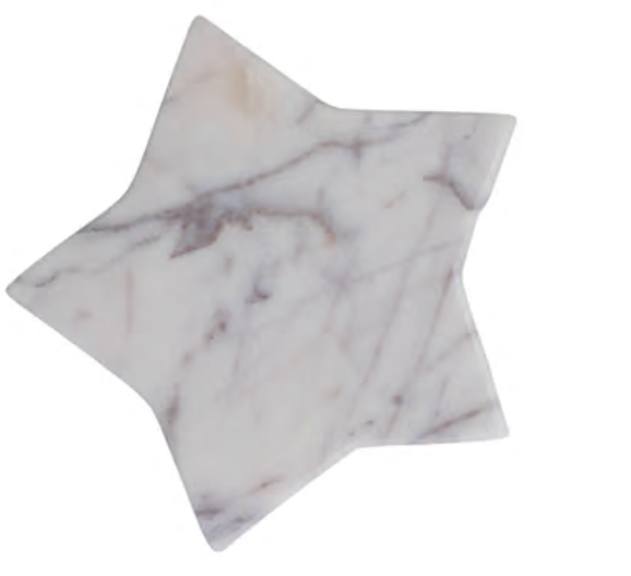 Marbled Star Shaped Coasters, S/4