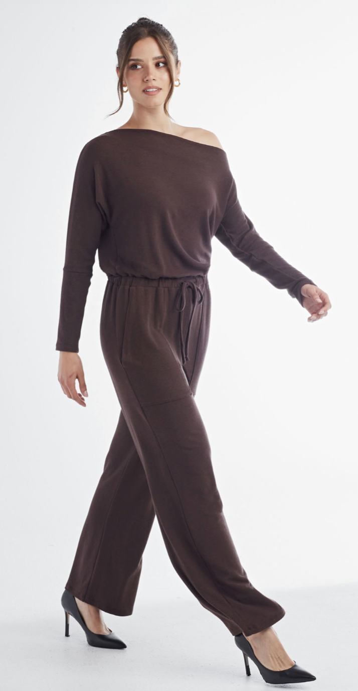 Boat Neck Jumpsuit