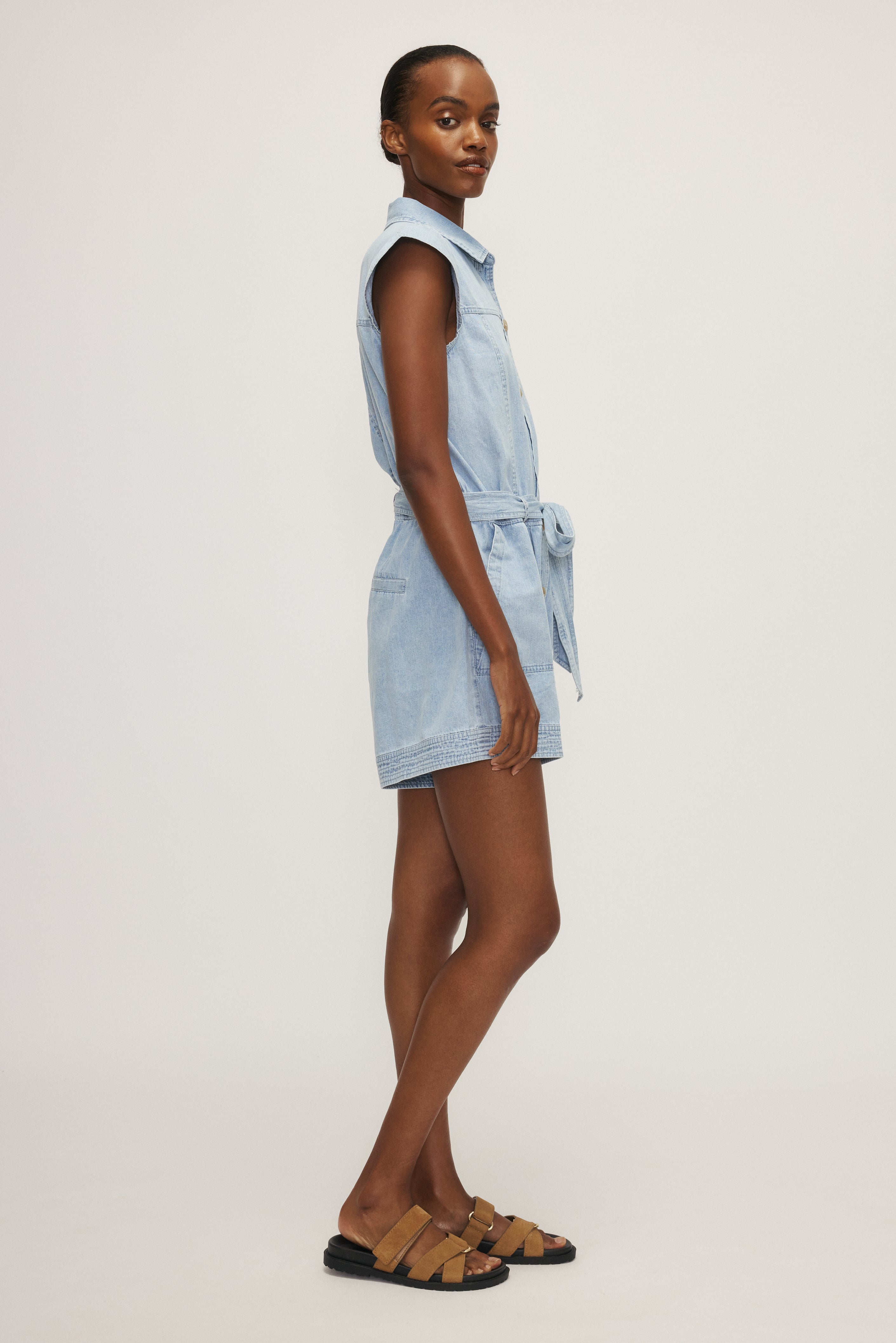 Ulysse Denim Romper