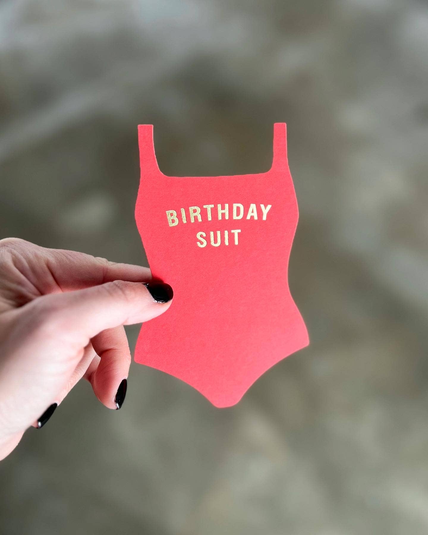 Birthday Suit Greeting Card