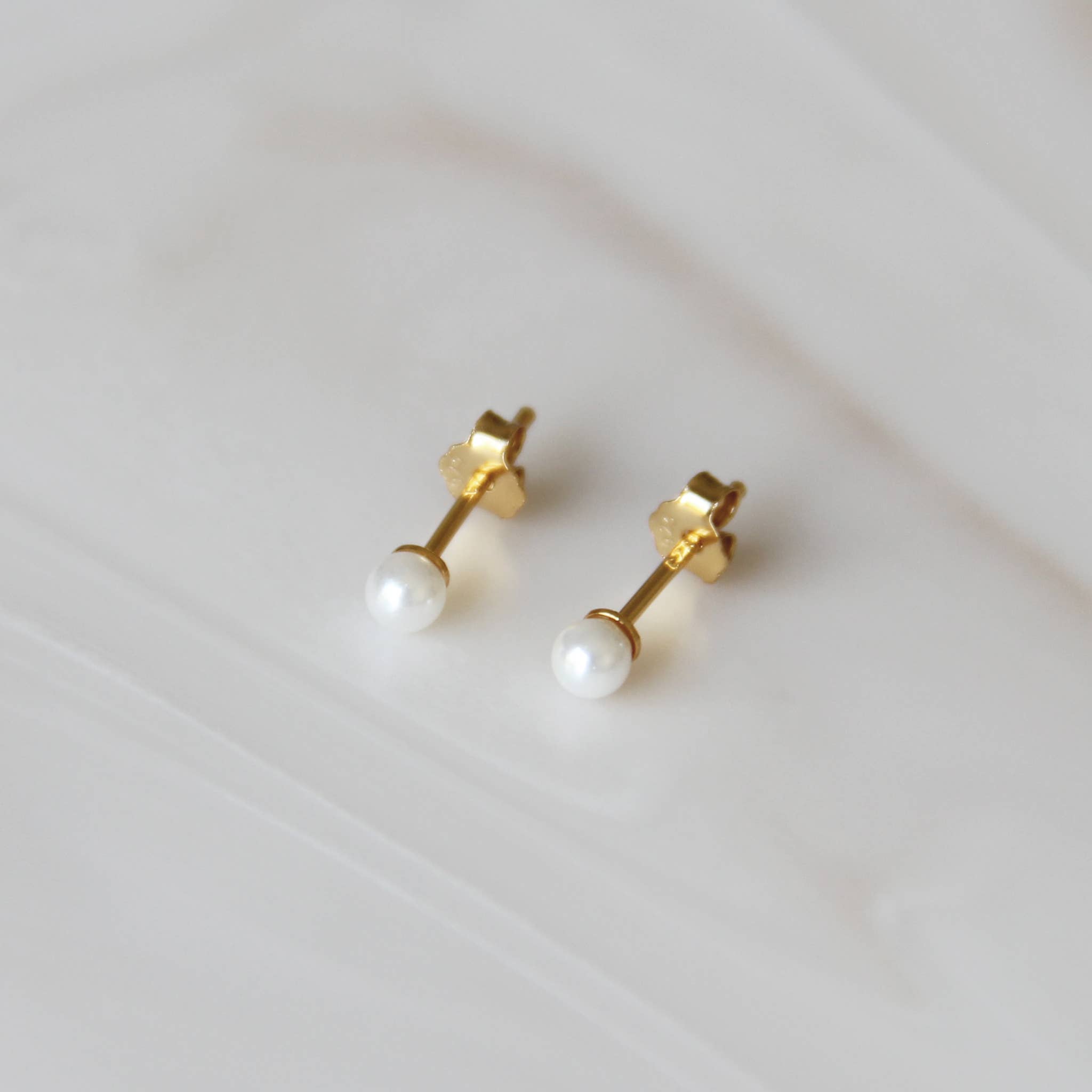Classic Tiny Pearl Studs