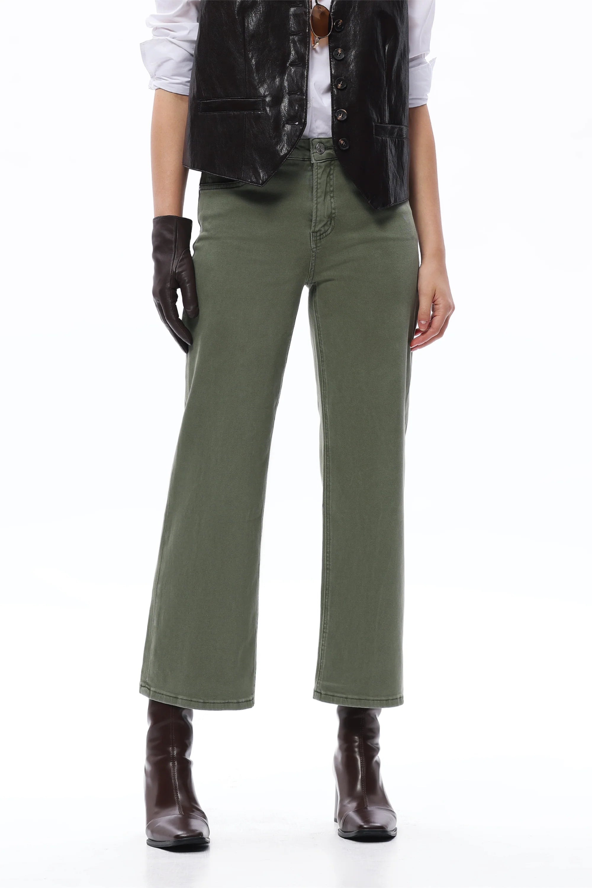 Bella Mid Rise Straight Jeans