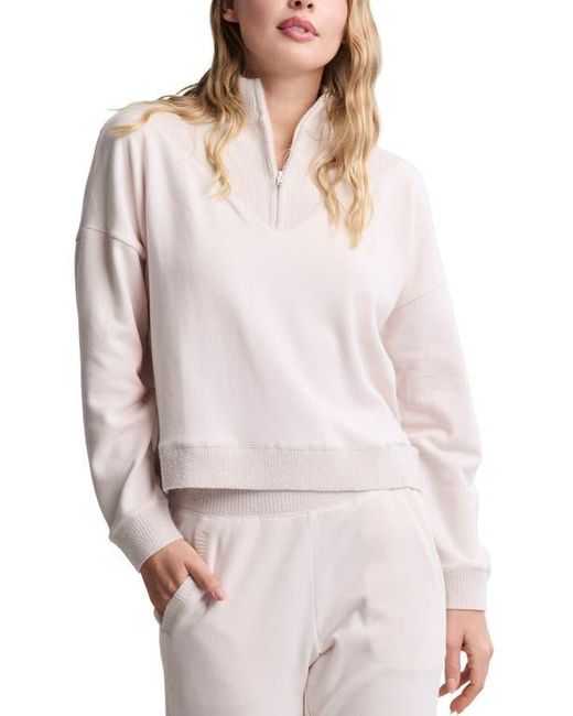 CozyChic Ultra Lite Ribbed Quarter Zip with Brushed Fleece