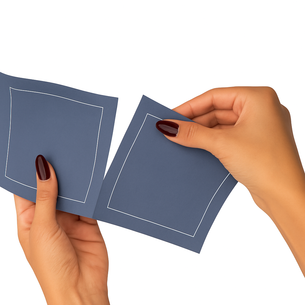 Cocktail Napkins | Solid Mystic Blue Cotton