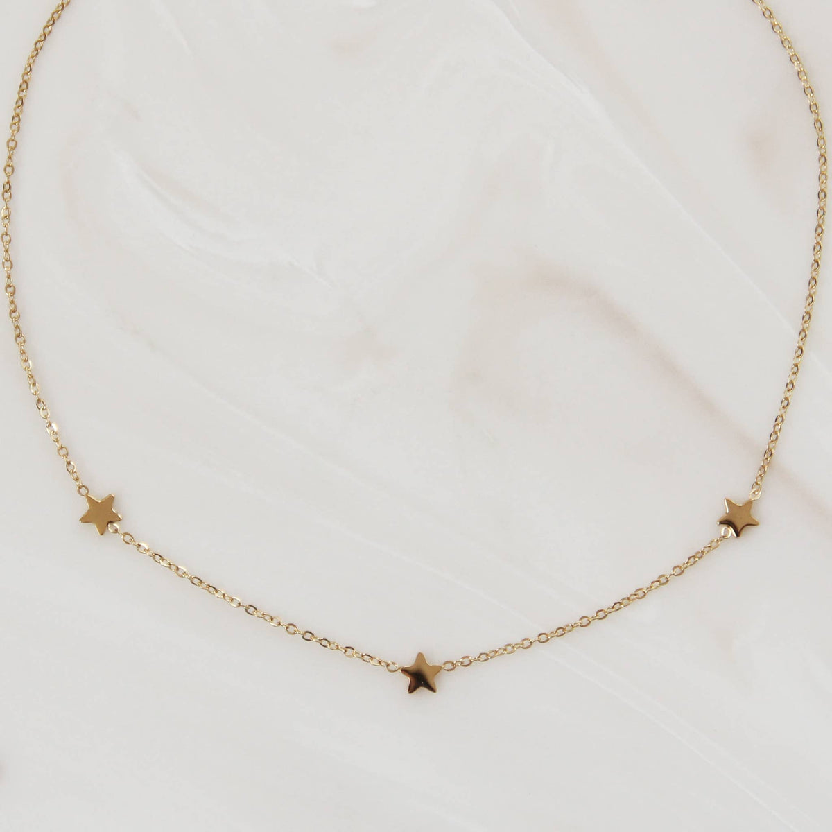 Three Star Necklace