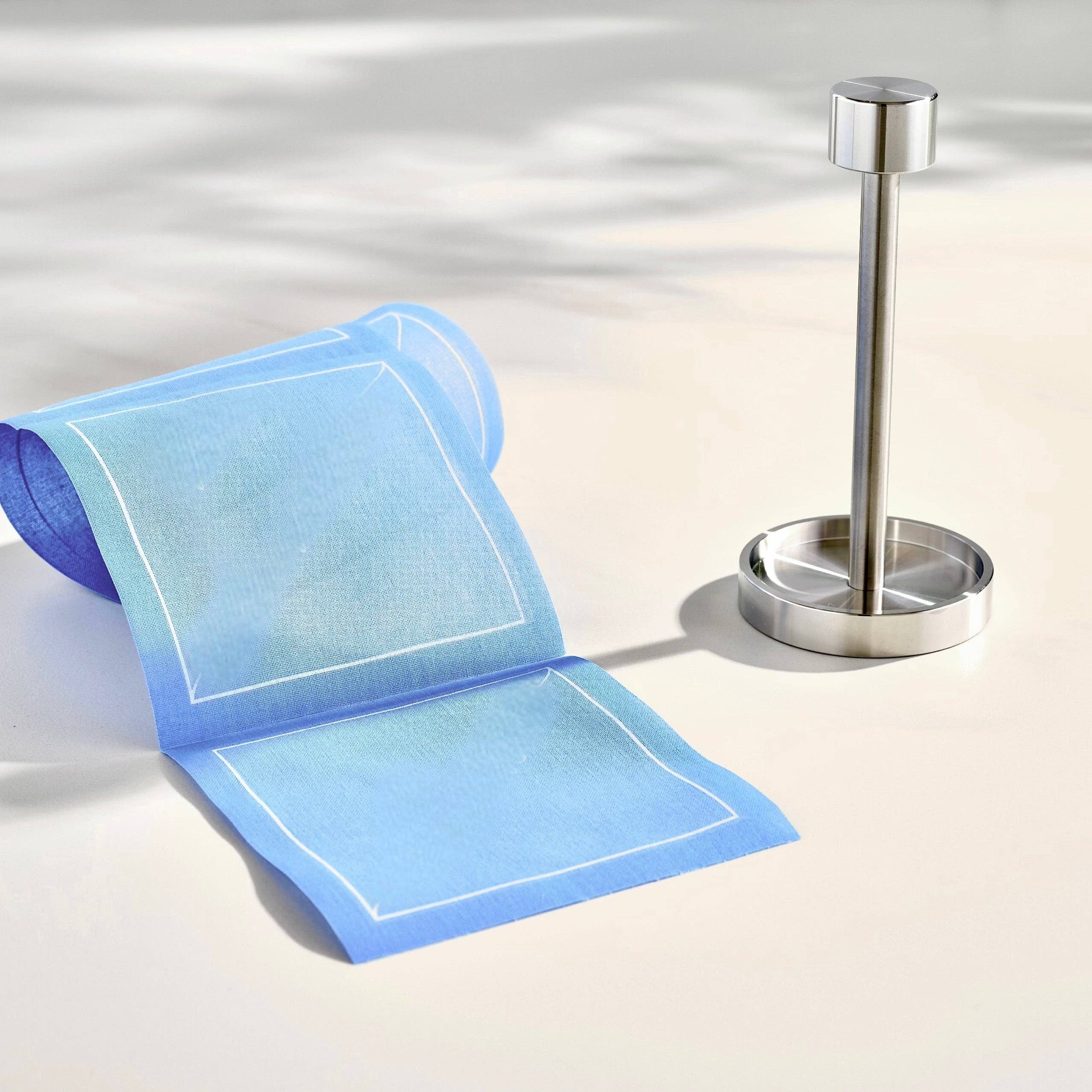 Solid Summer Dreaming Cocktail Napkins White Border