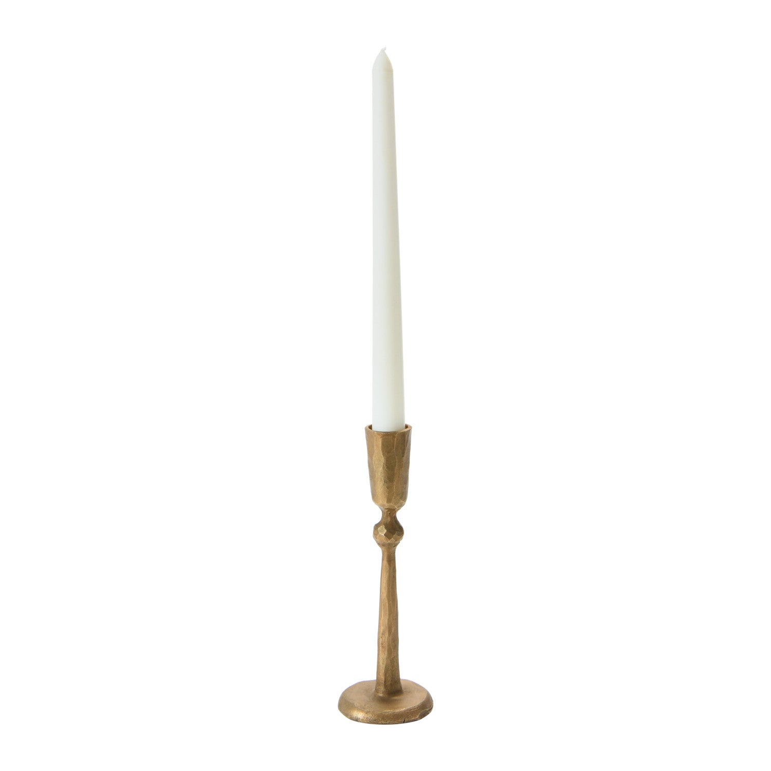 Hand-Forged Metal Taper Holder with Antique Finish