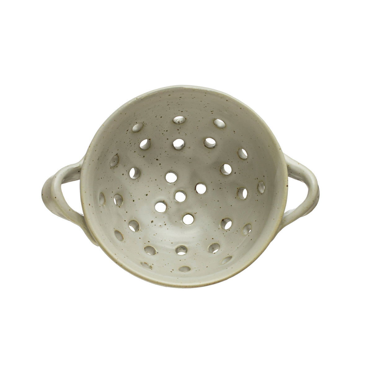 White Stoneware Berry Bowl