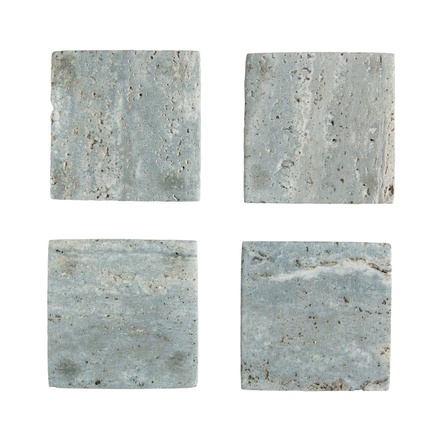 Travertine Coasters, S/4