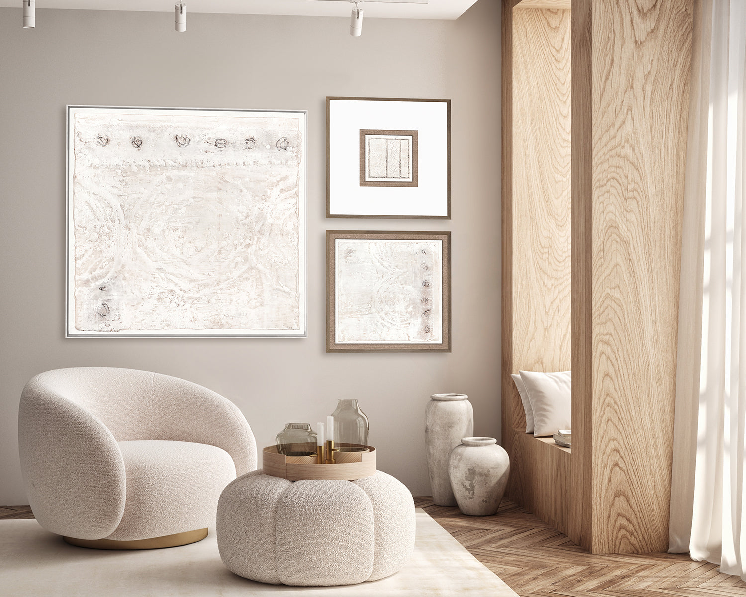 Encaustic Neutrals, with Matte