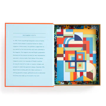 Frank Lloyd Wright December Gifts 500 Piece Book Puzzle