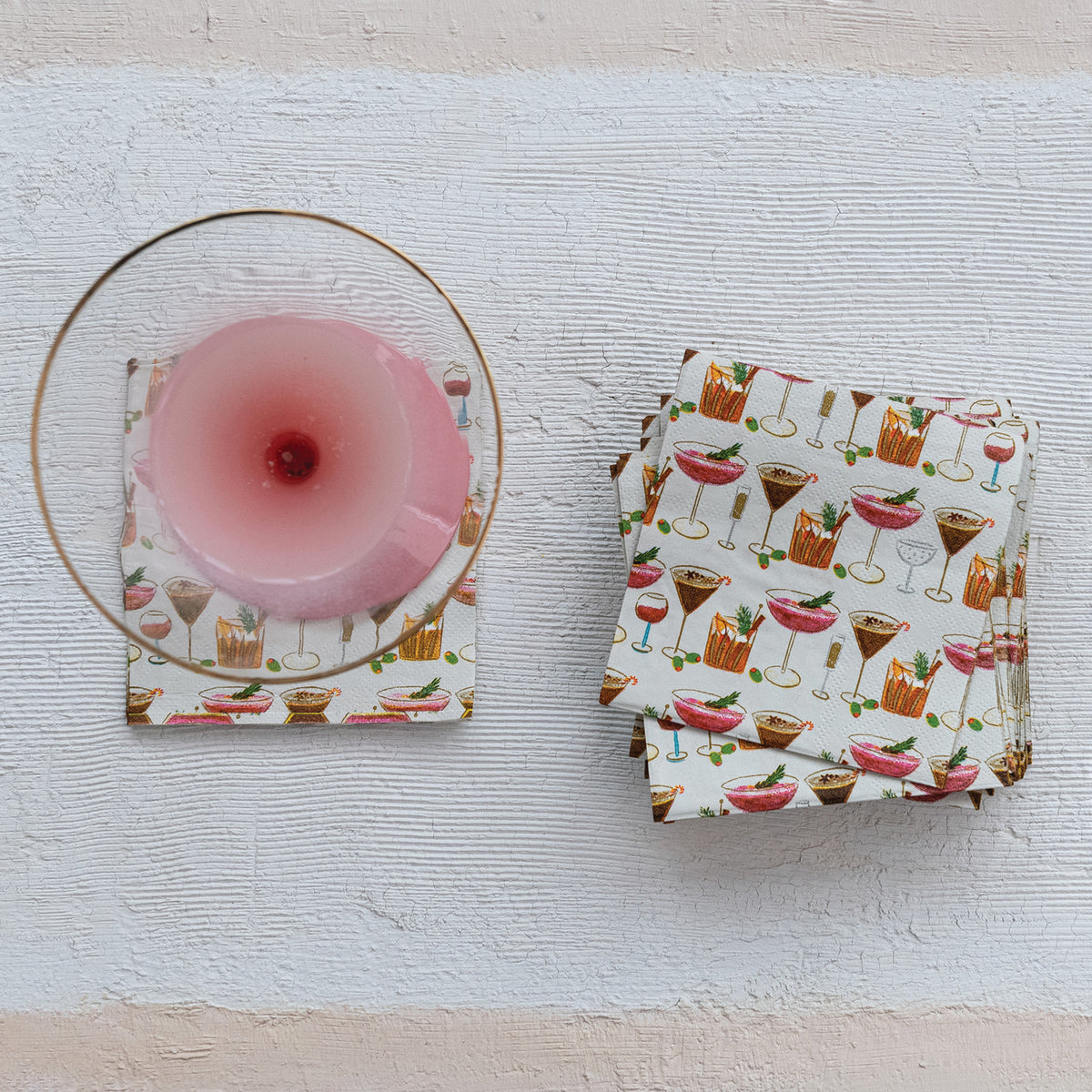 Paper Holiday Cocktail Napkins