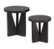 UT 25467 Espresso Side Tables S/2 - Blu Home